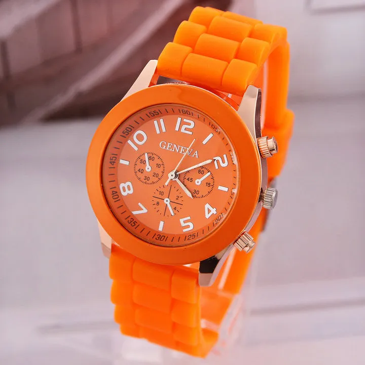 Women's Watch Fashion Silicone Strap