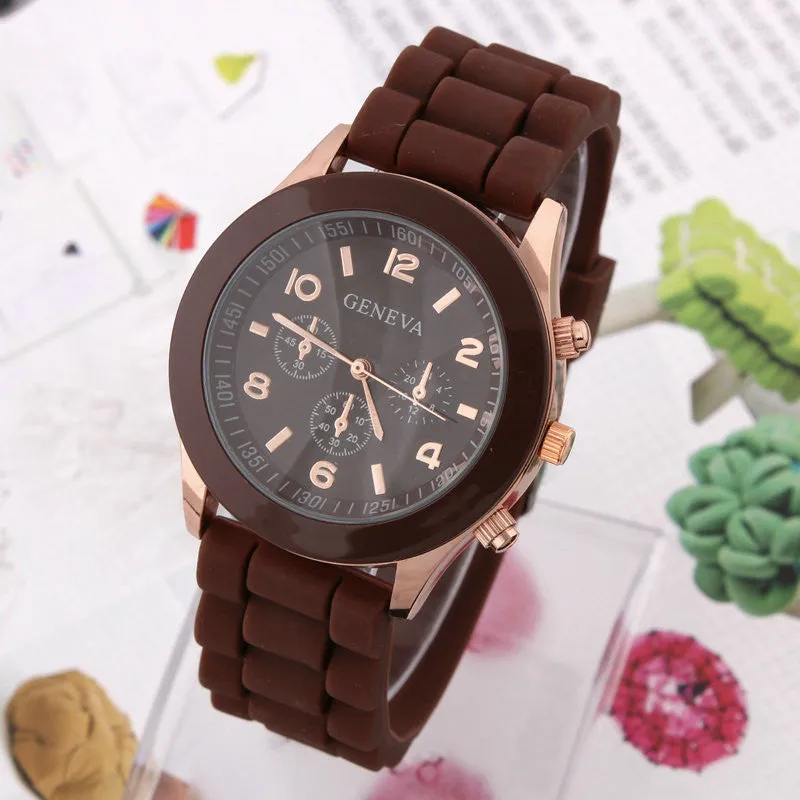 Women's Watch Fashion Silicone Strap