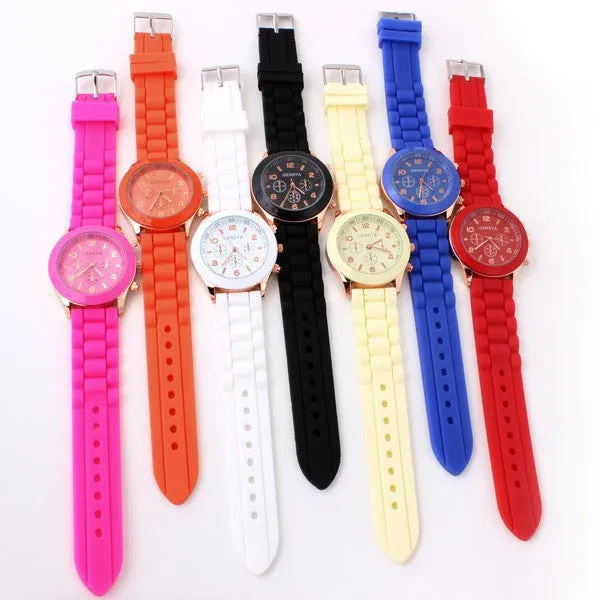 Women's Watch Fashion Silicone Strap