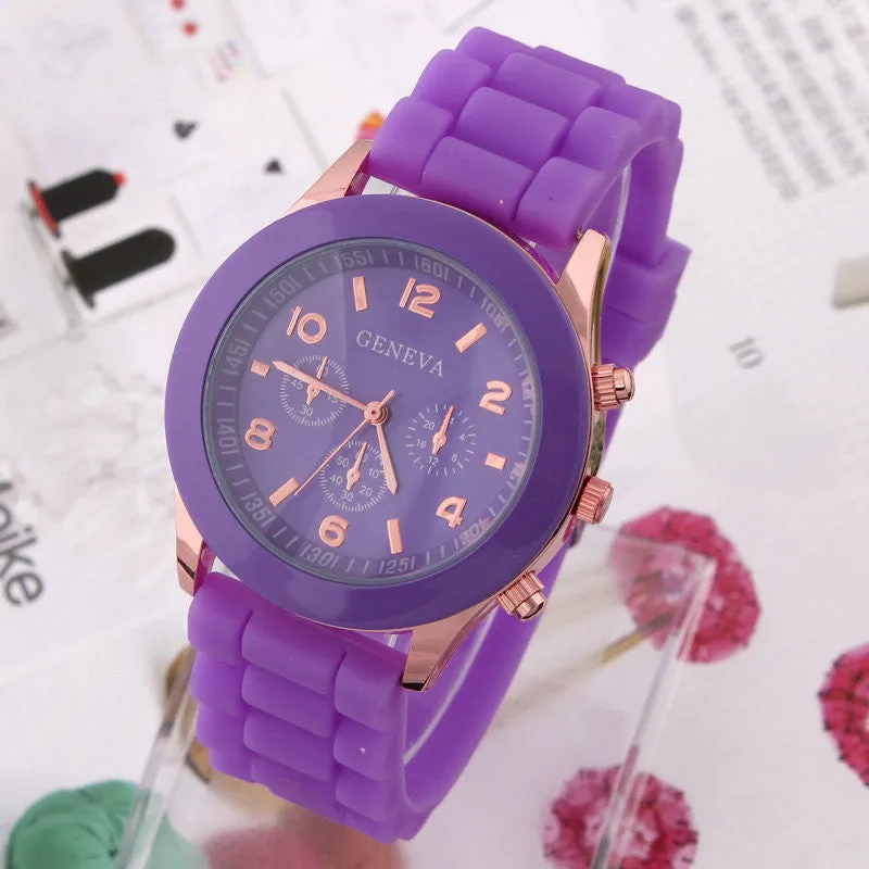 Women's Watch Fashion Silicone Strap
