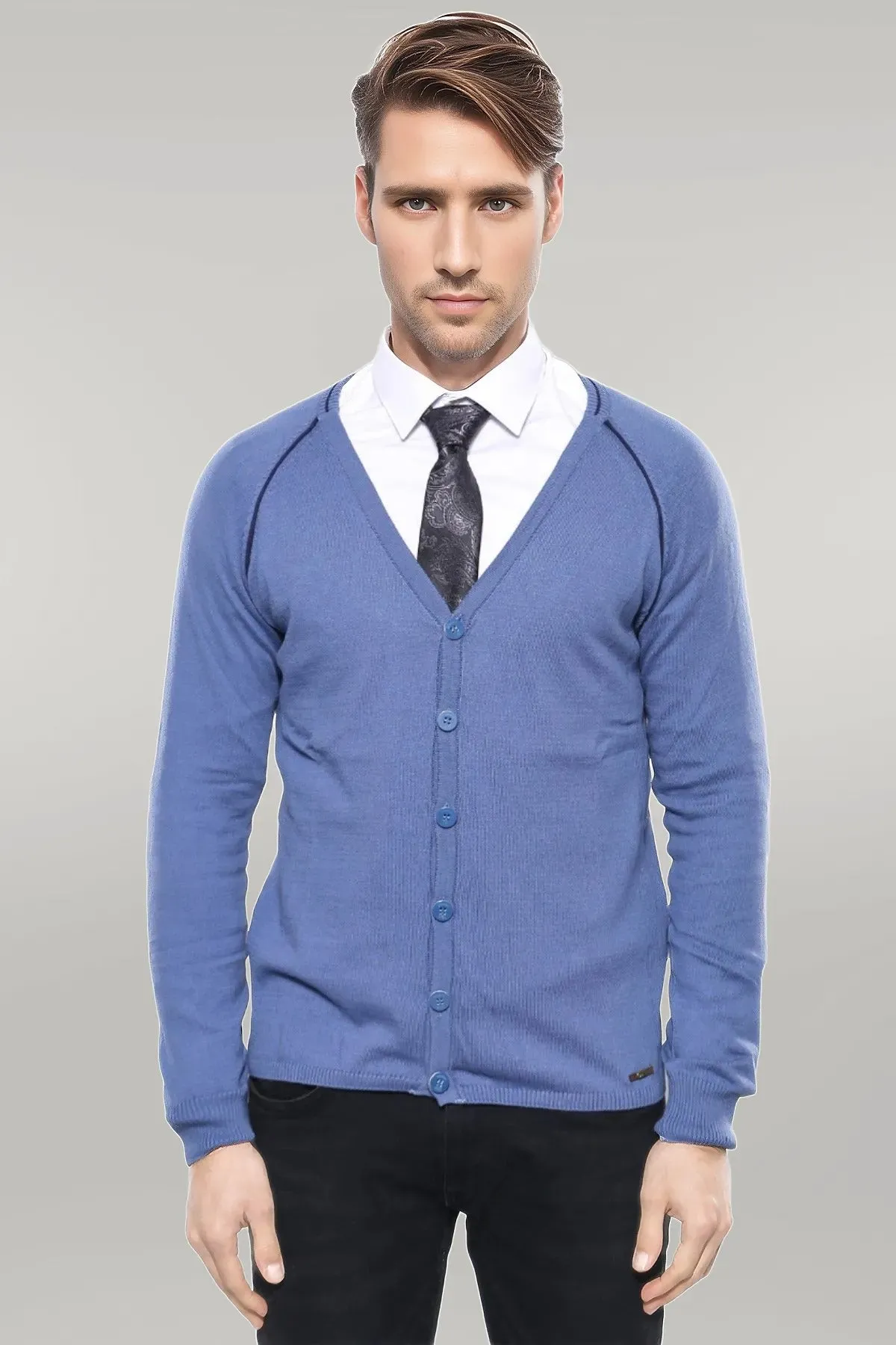 WSS Blue Cotton Knitwear  - Singen