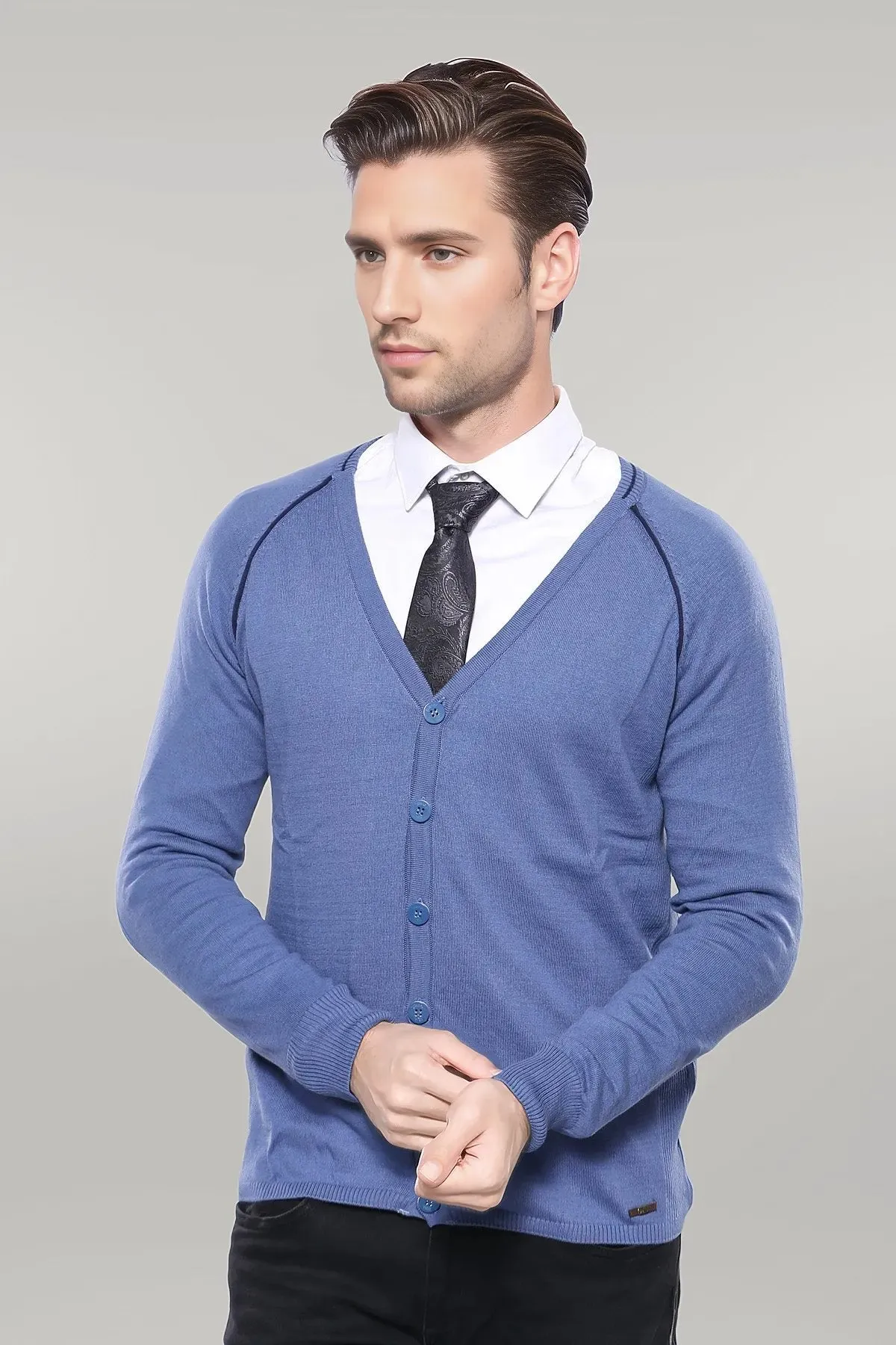 WSS Blue Cotton Knitwear  - Singen