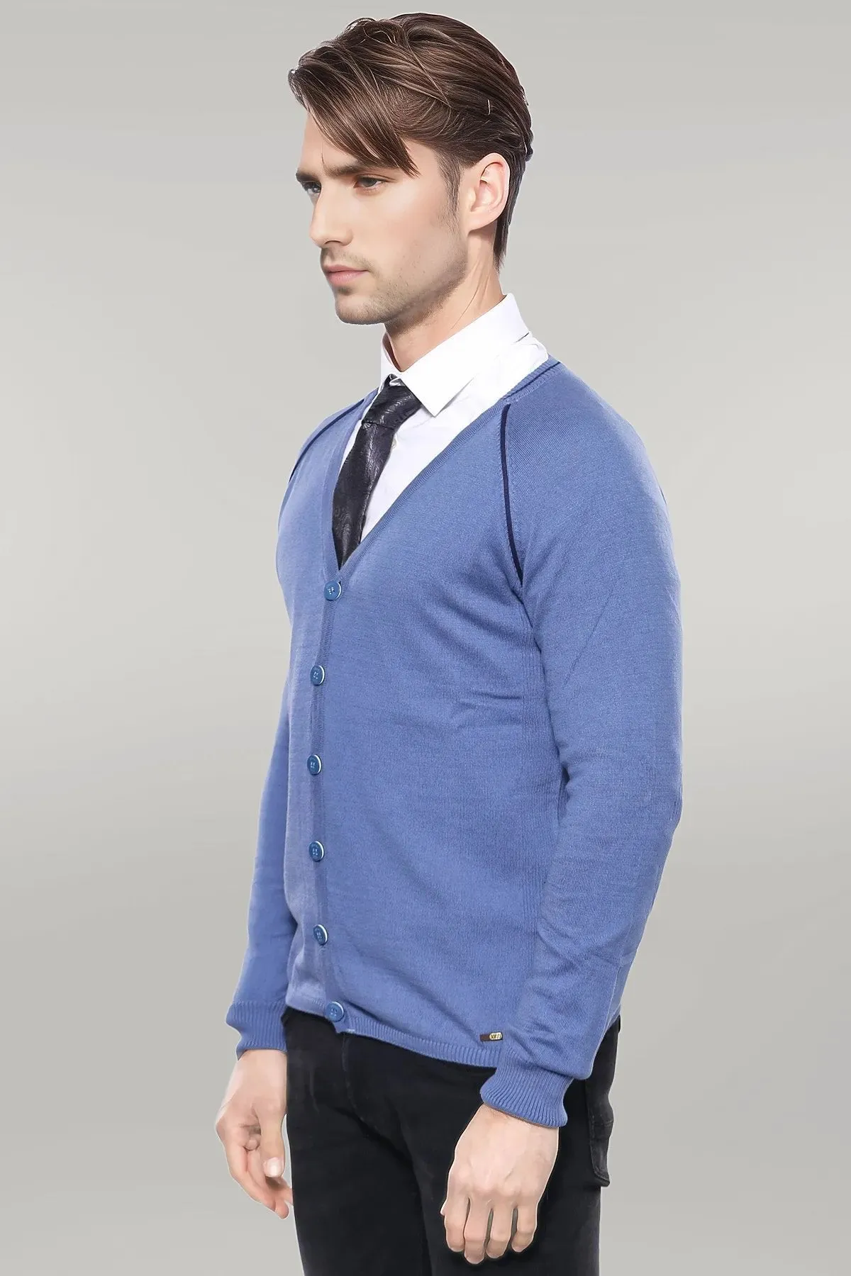 WSS Blue Cotton Knitwear  - Singen